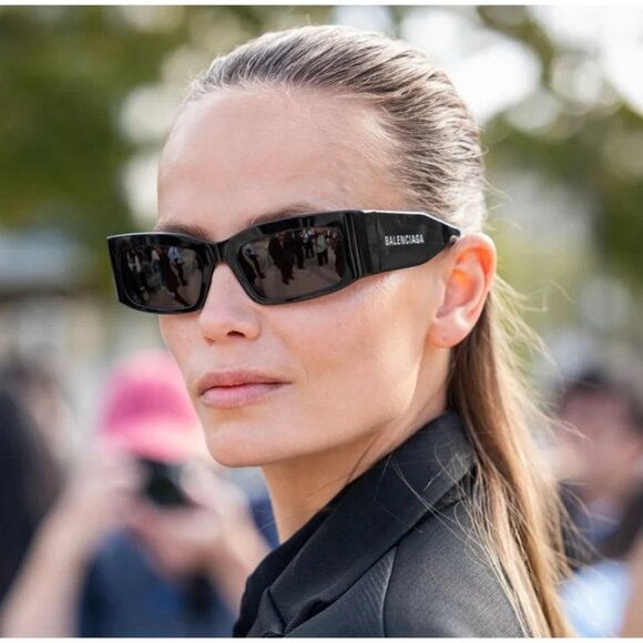 NEW BALENCIAGA SUNGLASSES BLACK WOMEN EYEWEAR